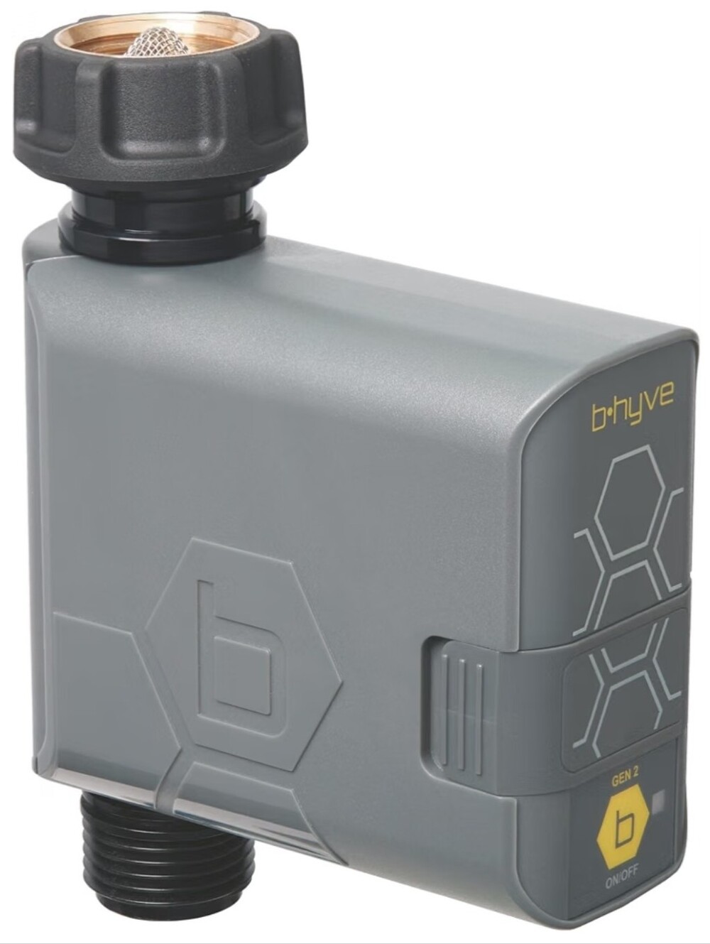 Orbit B-hyve Smart Tap/Hose Timer Gen 2Wi-Fi App Smart Schedules, 1 Outlet, Gray
